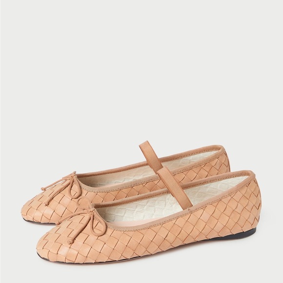 Loeffler Randall Leonie Woven Honey Ballet Flat - Picture 4 of 5